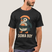 Sigma Boy Italian Brainrot Funny Meme Penguin  Tシャツ (正面)