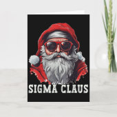 Sigma Claus Santa Funny Christmas Rizz Meme Xmas _ カード (正面)