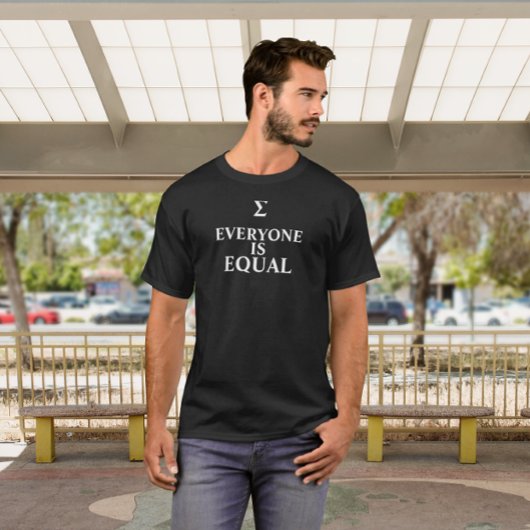 Sigma Everyone Is Equal Black T-Shirt Tシャツ