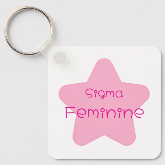 Sigma Feminine Acrylic Keychain キーホルダー (正面)