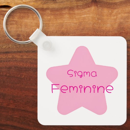 Sigma Feminine Acrylic Keychain キーホルダー (正面)