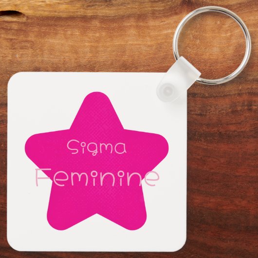 Sigma Feminine Acrylic Keychain キーホルダー (裏面)