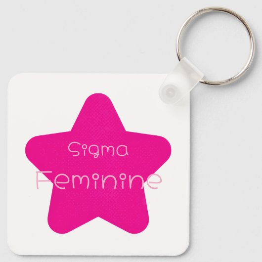 Sigma Feminine Acrylic Keychain キーホルダー (裏面)