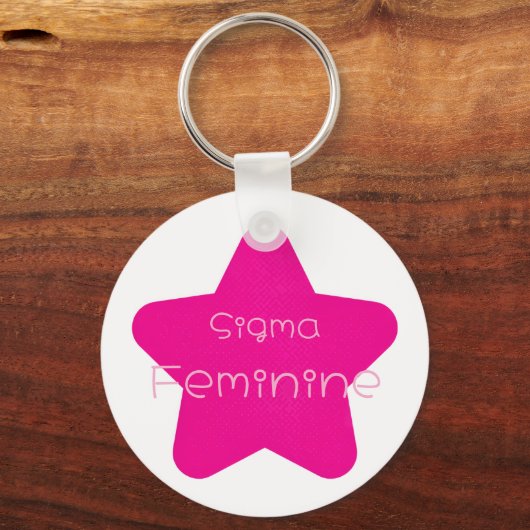 Sigma Feminine Acrylic Keychain キーホルダー (裏面)