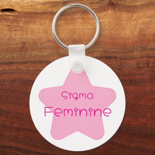 Sigma Feminine Acrylic Keychain キーホルダー (正面)