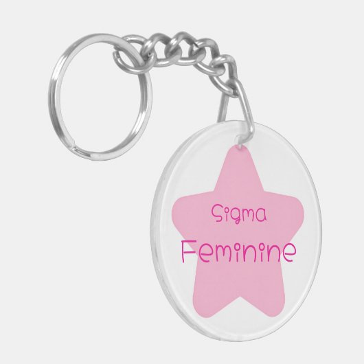 Sigma Feminine Acrylic Keychain キーホルダー (正面左)