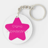 Sigma Feminine Acrylic Keychain キーホルダー (裏面)