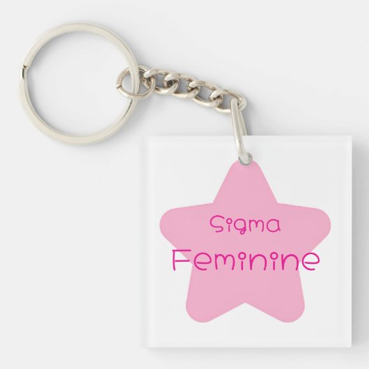 Sigma Feminine Acrylic Keychain キーホルダー (正面)