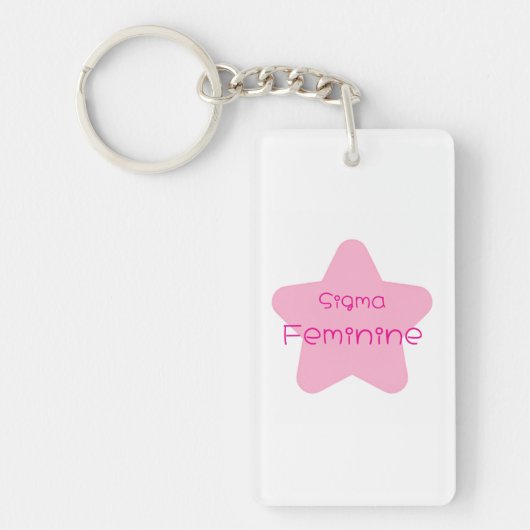 Sigma Feminine Acrylic Keychain キーホルダー (正面)