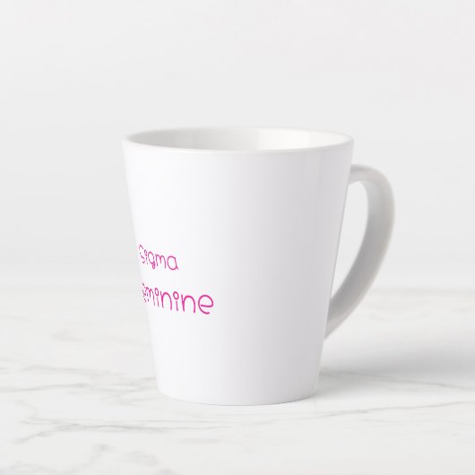 Sigma Feminine Latte Mug カフェラテマグ (右アングル)