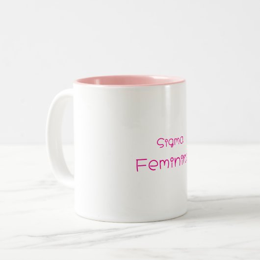Sigma Feminine Mug ツートーンマグカップ (正面左)