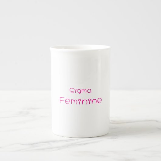 Sigma Feminine Specialty Mug ボーンチャイナマグカップ (正面)