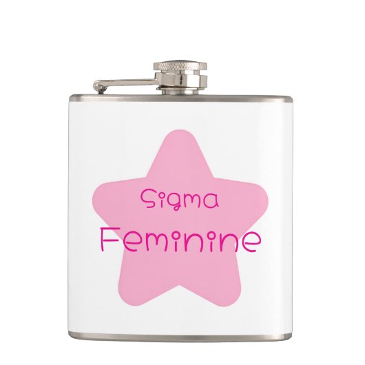 Sigma Feminine Vinyl Wrapped Flask フラスク (正面)