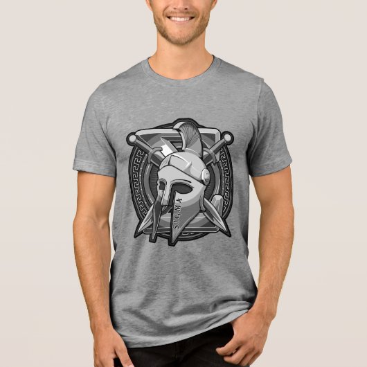 SIGMA Helmet & Shield 3b Men's Basic T-Shirt トライブレンドＴシャツ (正面)