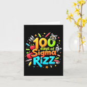 Sigma Rizzの100日おもしろい100日目 カード (黄色い花)