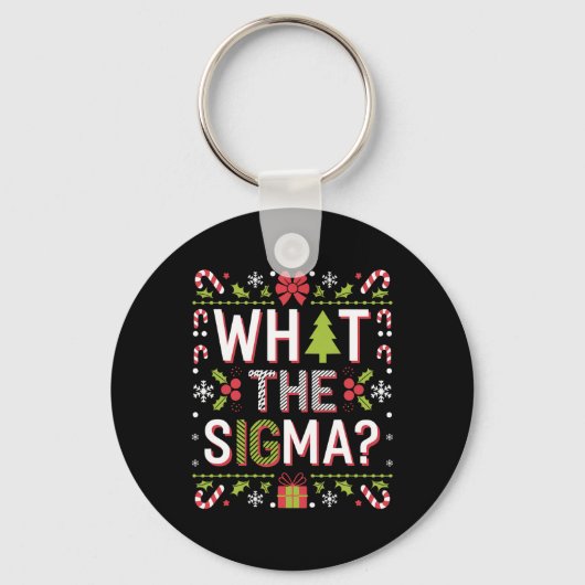 Sigma Santa句おもしろいGen Alpha X-mas キーホルダー (正面)