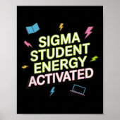 Sigma Student Energy Activated, Back To School, Ge ポスター (正面)