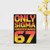 Sigma Understands 67 Alpha Slang Gen 67th Number 6 カード (黄色い花)