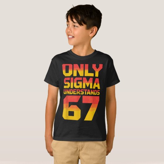 Sigma Understands 67 Alpha Slang Gen 67th Number 6 Tシャツ (正面フル)