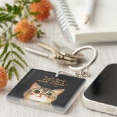 Sigmund Freud Cat Quote Acrylic キーホルダー (正面右)