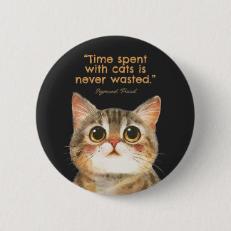 Sigmund Freud Cat Quote Button 缶バッジ