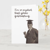 Sigmund Freud Psyched Sharize(シグムント·フロおもしろいイトの卒業) カード (黄色い花)