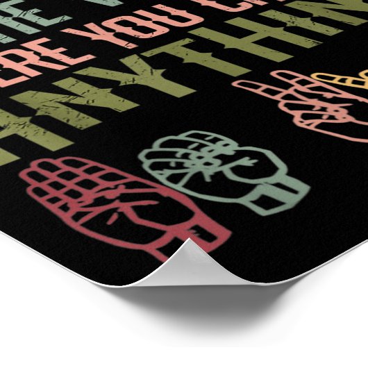 Sign Language Deaf Awareness Kindness Asl Language ポスター (角)