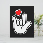 Sign Language I Love You Sign (スタンド正面)
