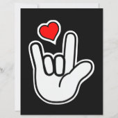 Sign Language I Love You Sign (正面)
