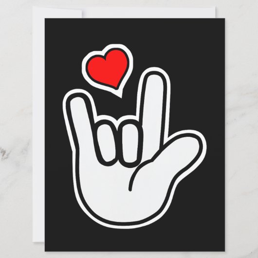 Sign Language I Love You Sign (正面)