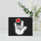 Sign Language I Love You Sign サンキューカード (スタンド正面)