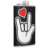 Sign Language I Love You Sign フラスク (右)