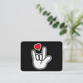Sign Language I Love You Sign 名刺 (スタンド正面)