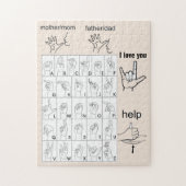 SIGN LANGUAGE jigsaw puzzle ジグソーパズル (縦)