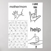 SIGN LANGUAGE poster ポスター (正面)