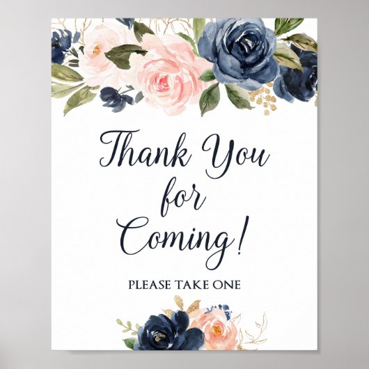 Sign Navy & 来赤面に感謝 ポスター (正面)