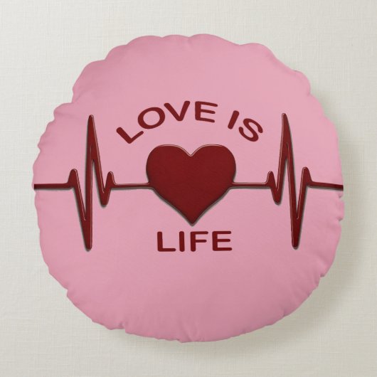Sign of love ラウンドクッション (正面)