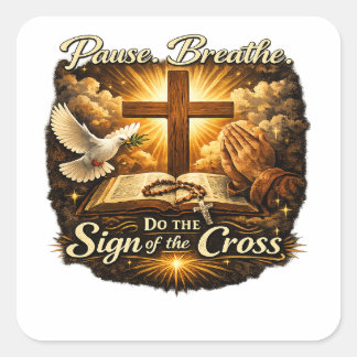 Sign of the Cross Christian Faith  スクエアシール