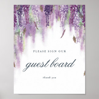 sign our guest board/book sign ポスター