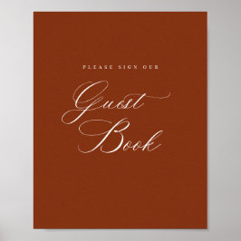 Sign our Guest Book披露宴テーブルの署名ポスター ポスター