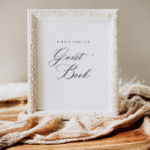 Sign our Guest Book披露宴テーブルの署名ポスター ポスター