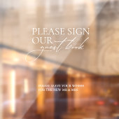 Sign Our Guest Book'結婚s Sign Window Stick ウィンドウサイン (シート2)
