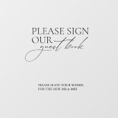 Sign Our Guest Book'結婚s Sign Window Stick ウィンドウサイン (シート)