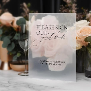 Sign Our Guest Book'結婚s Sign Window Stick ウィンドウサイン