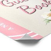 Sign Our Guest Book Storybook Baby Shower Poster ポスター (角)