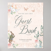 Sign Our Guestbook | Alice In Wonderland Decoupage ポスター (正面)