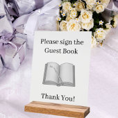 Sign the Guest Book clear アクリルサイン
