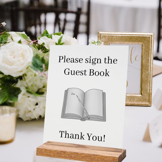 Sign the Guest Book clear アクリルサイン