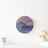 Signac's Le Chateauuのdes Papes ラウンド壁時計 (ホーム)