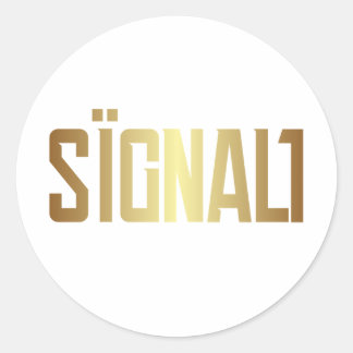 Signal1ステッカー ラウンドシール